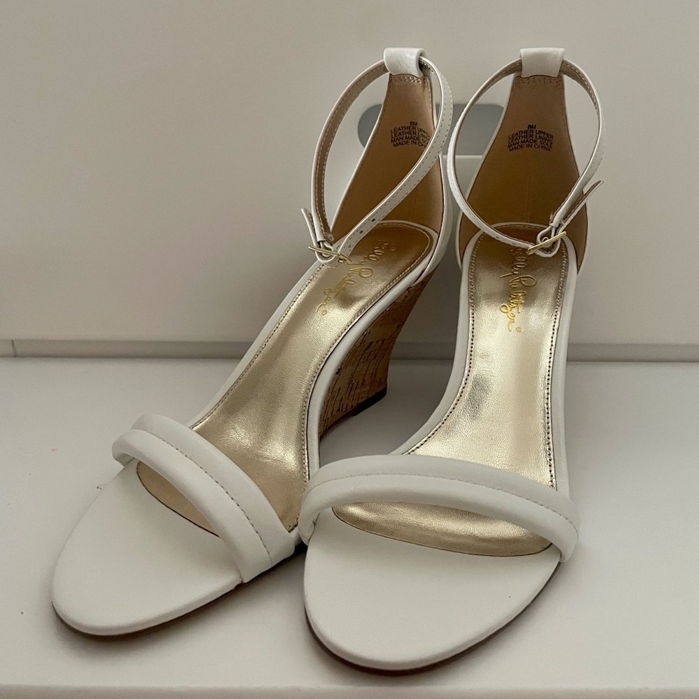 Brand New Lilly Pulitzer Jenna Wedge Sandals, Size 8